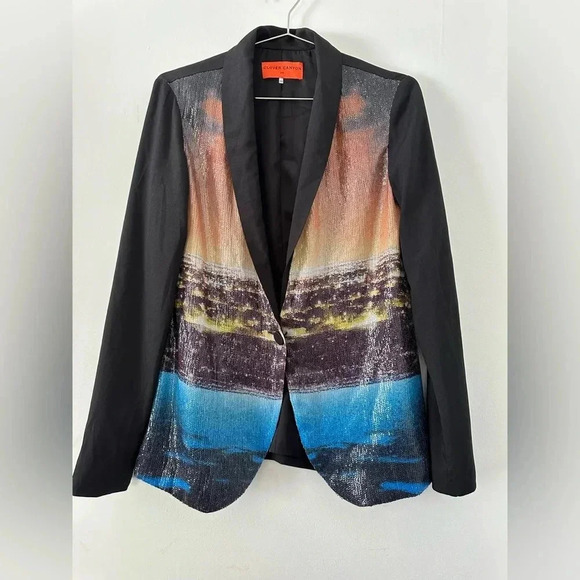 Clover Canyon Set, City Lights Sequin Pants and Jacket. - Picture 8 of 15